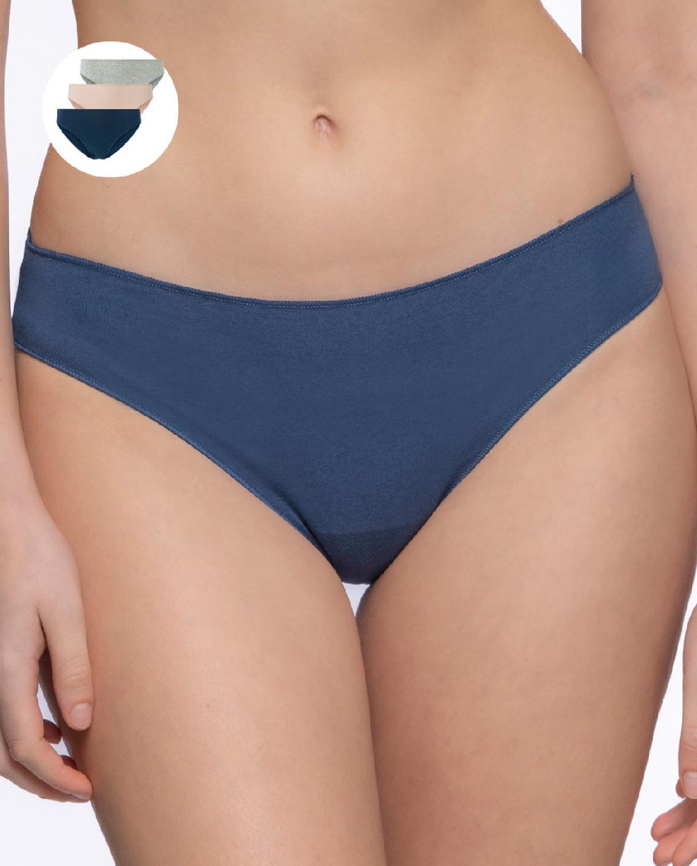 Punto Blanco Pack De 3 Bragas Algodón Elástico