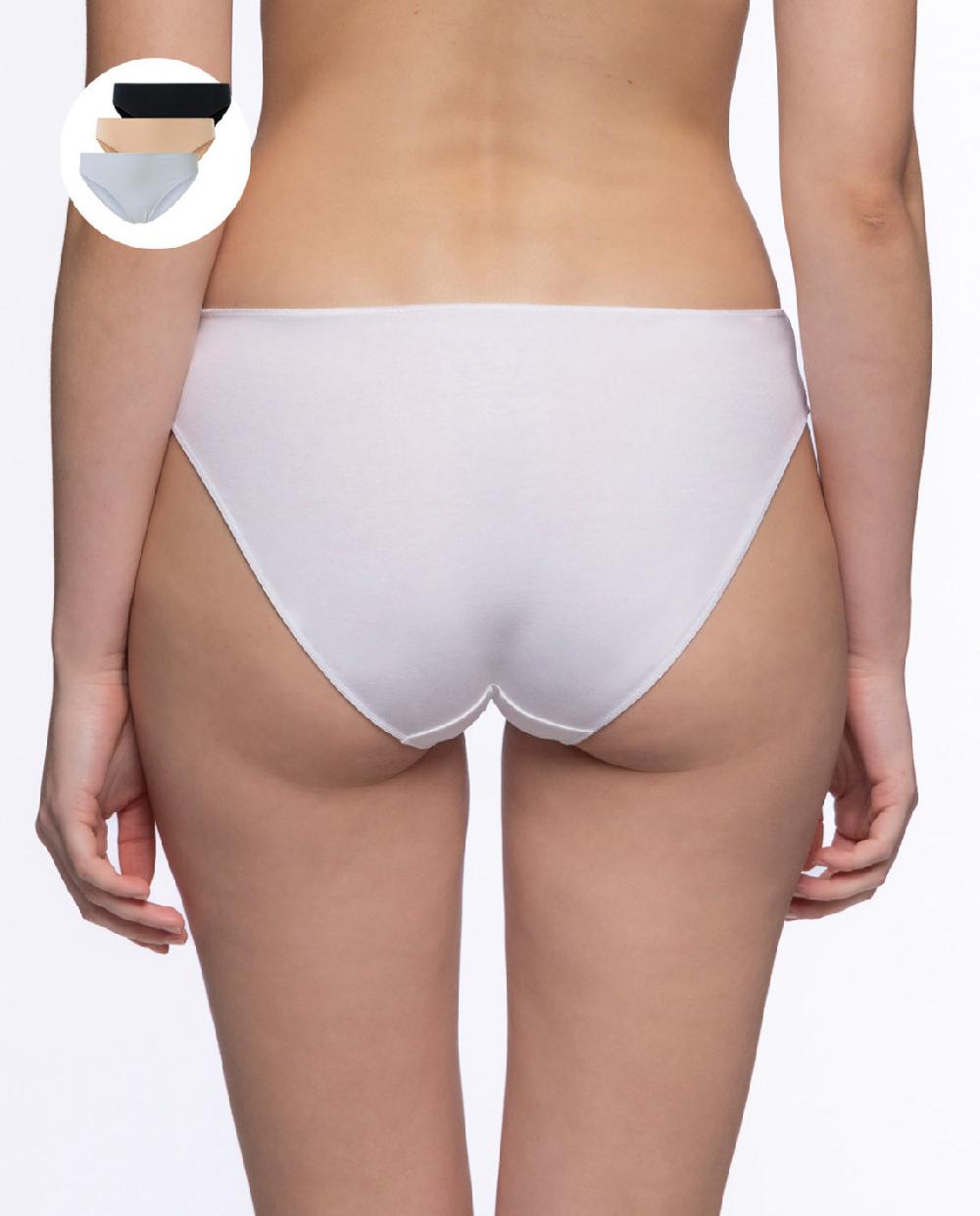 Punto Blanco Pack De 3 Bragas Algodón Elástico