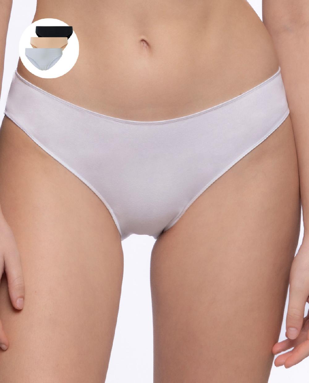 Punto Blanco Pack De 3 Bragas Algodón Elástico