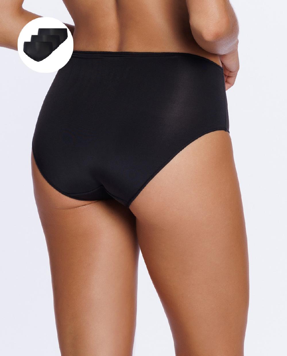 Punto Blanco Pack De 3 Brief Alto De Microfibra