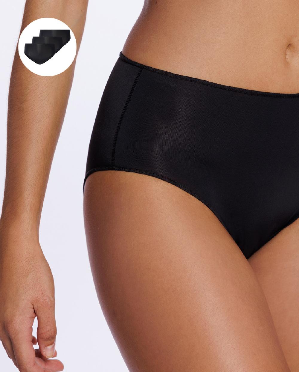 Punto Blanco Pack De 3 Brief Alto De Microfibra