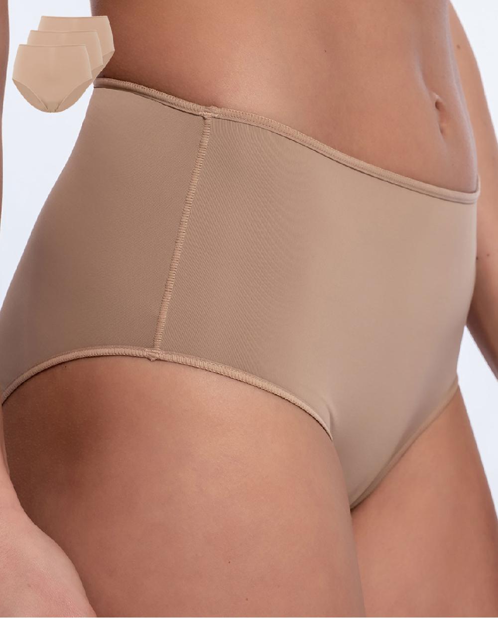 Punto Blanco Pack De 3 Brief Alto De Microfibra