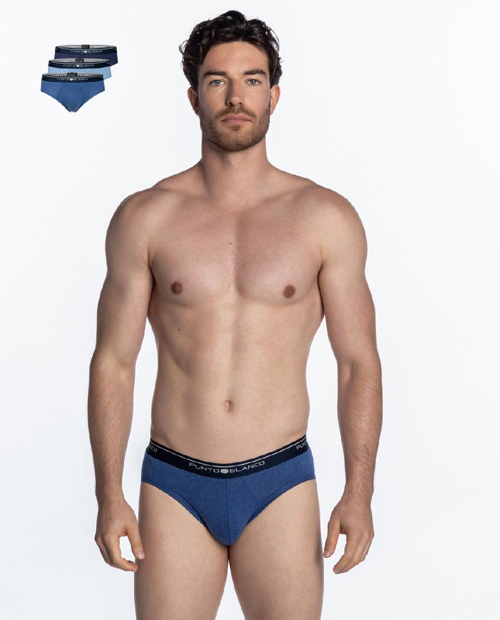 punto blanco Pack de 3 Slips Basix