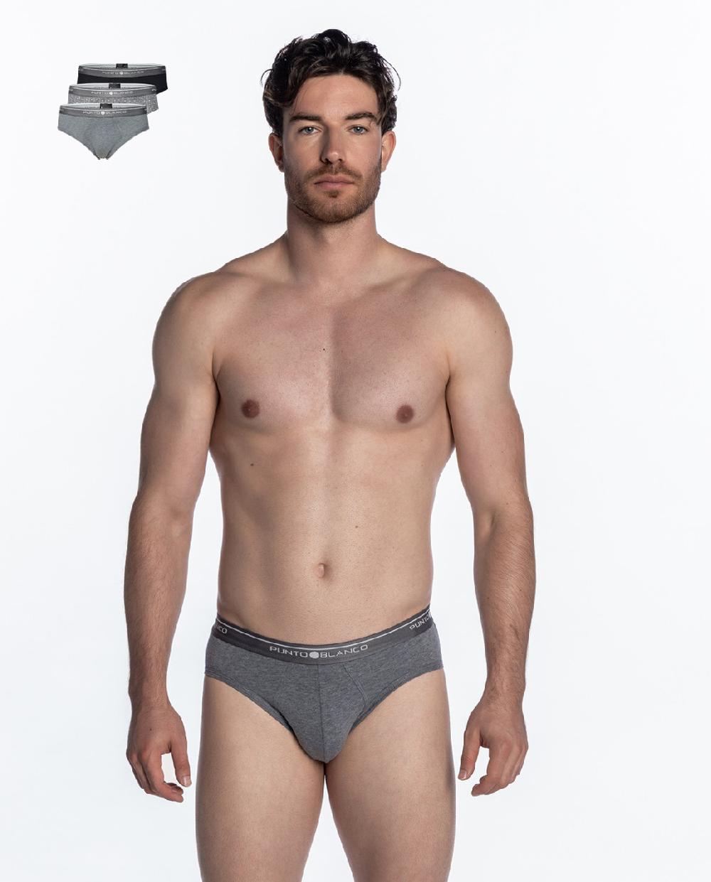 punto blanco Pack de 3 Slips Basix