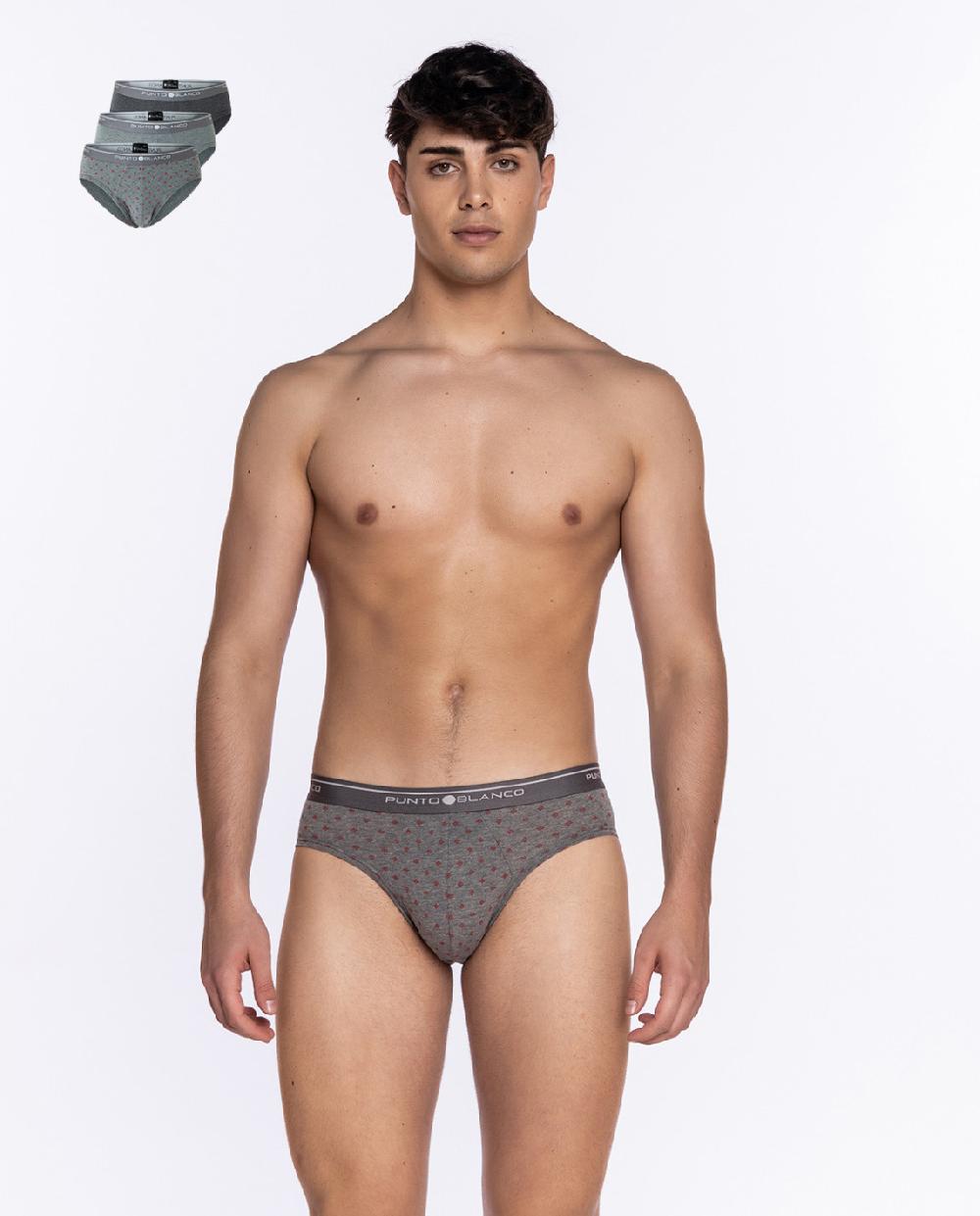 punto blanco Pack de 3 Slips Basix