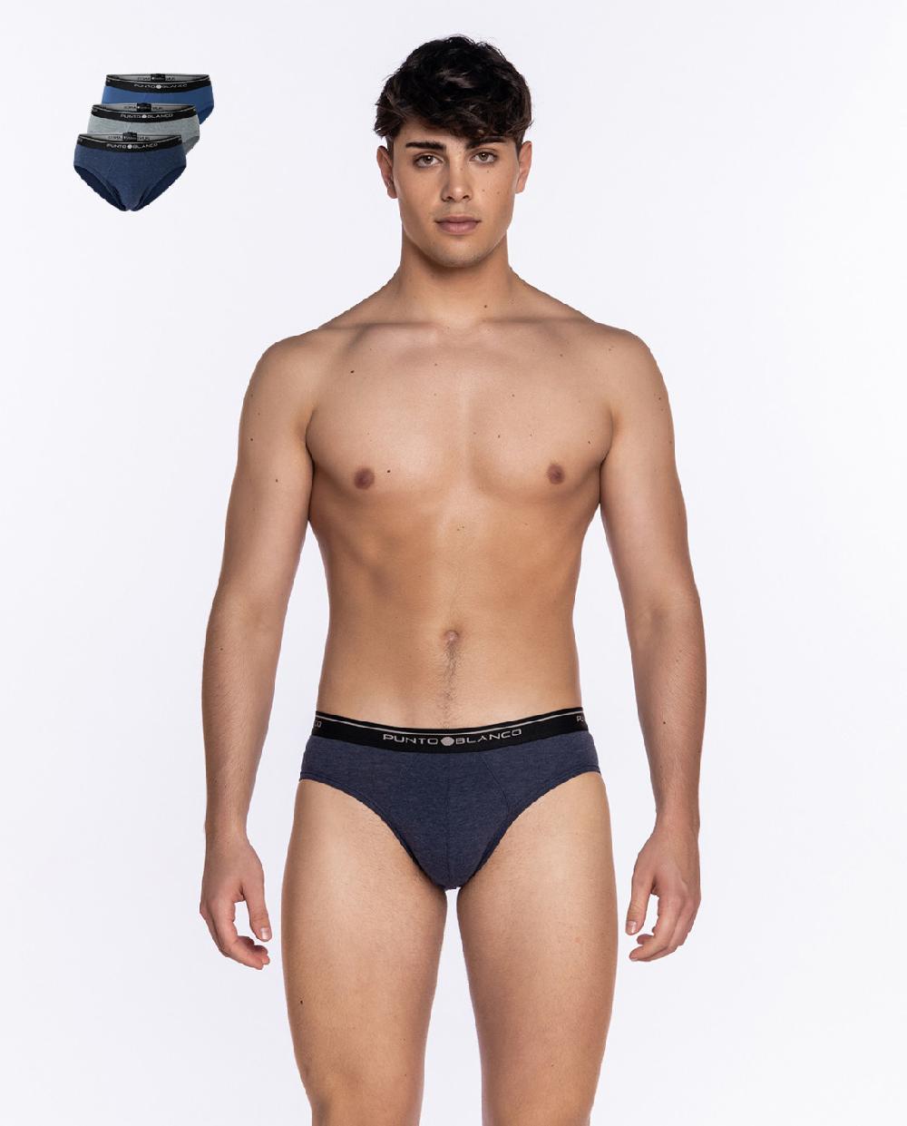punto blanco Pack de 3 Slips Basix