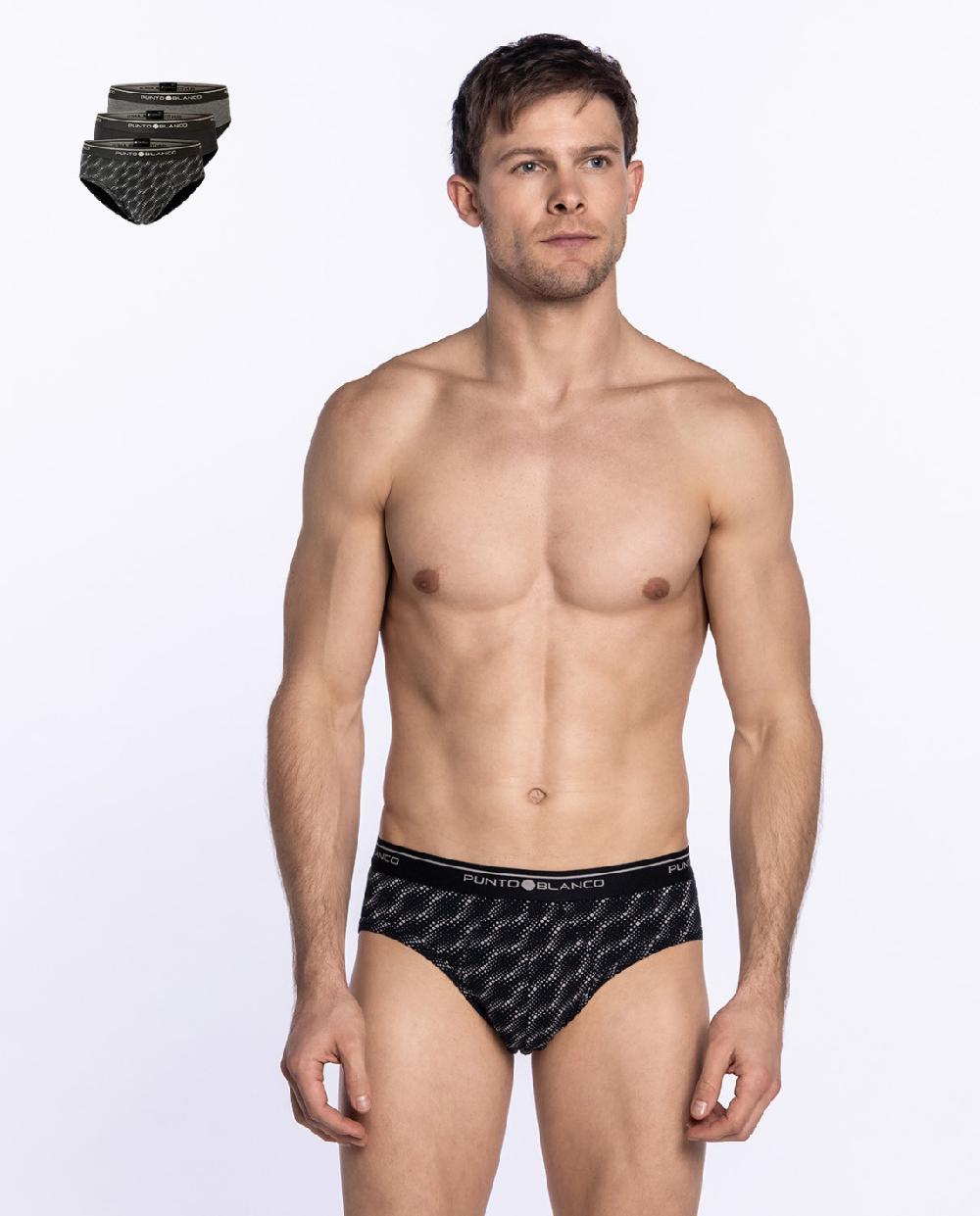 punto blanco Pack de 3 Slips Basix