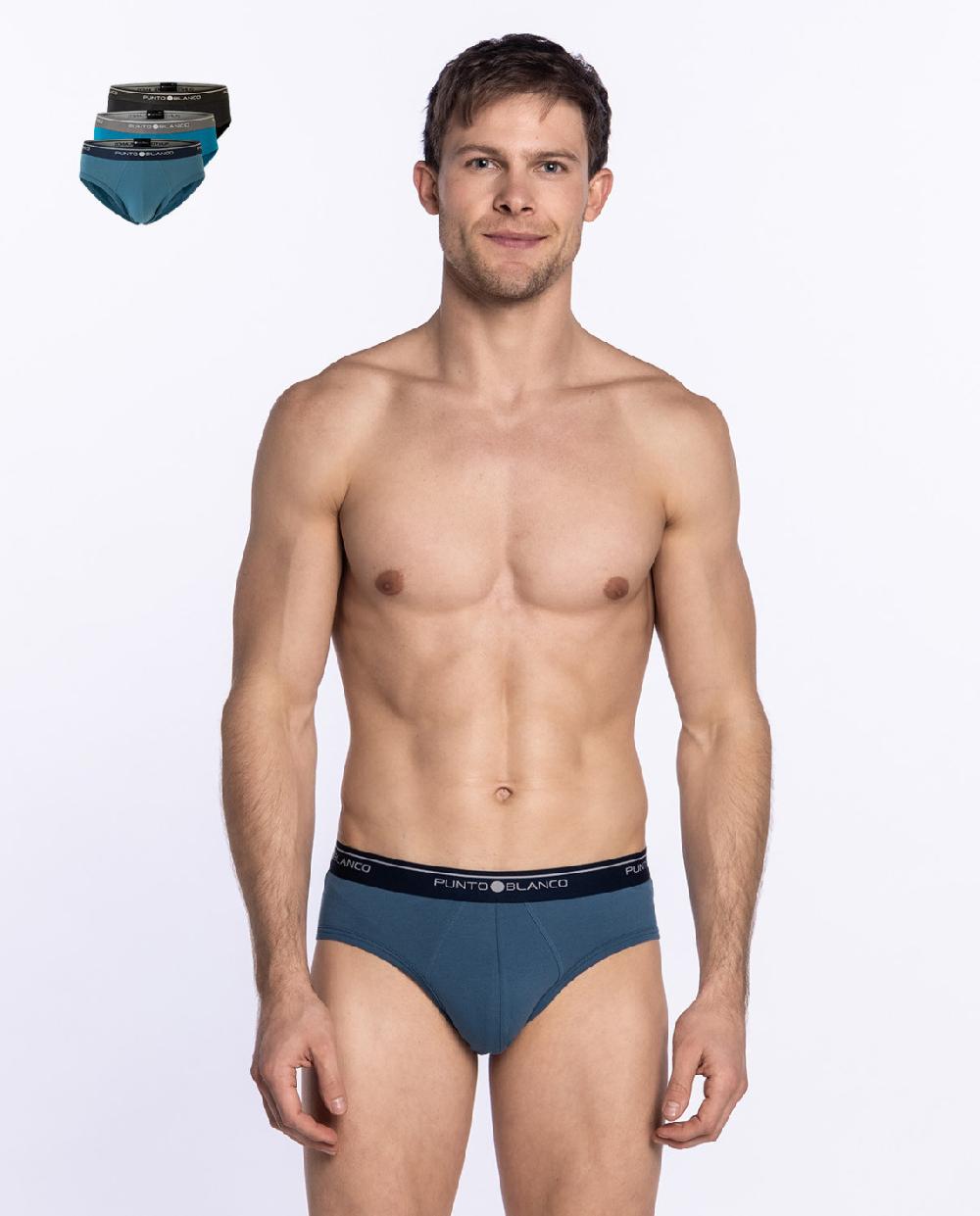 punto blanco Pack de 3 Slips Basix