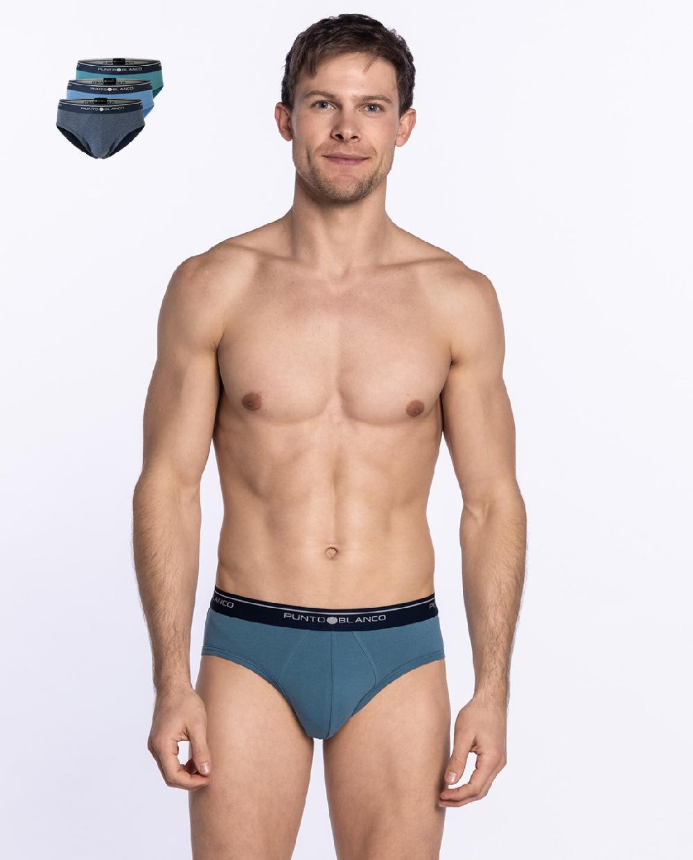punto blanco Pack de 3 Slips Basix