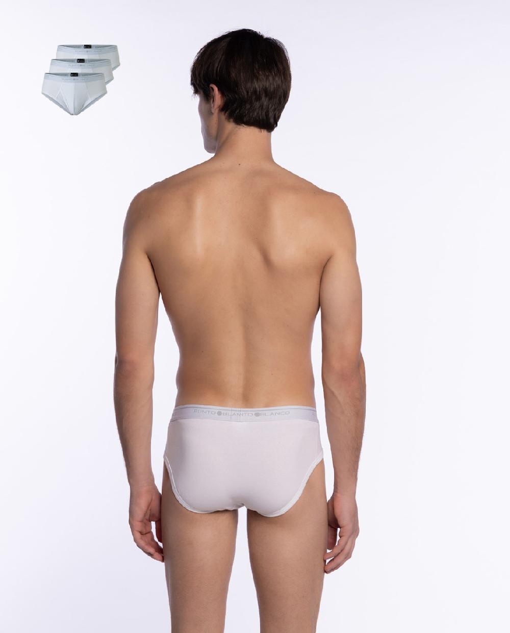 Punto Blanco Pack De 3 Slips Basix Con Abertura