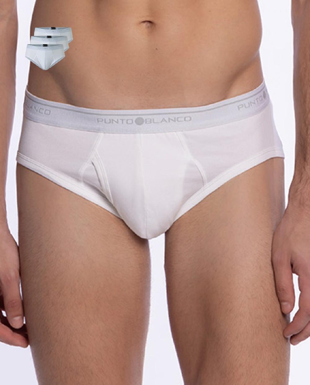 Punto Blanco Pack De 3 Slips Basix Con Abertura