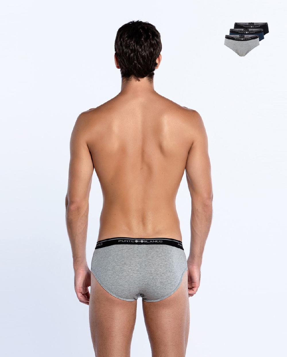 Punto Blanco Pack De 3 Slips Basix Con Abertura