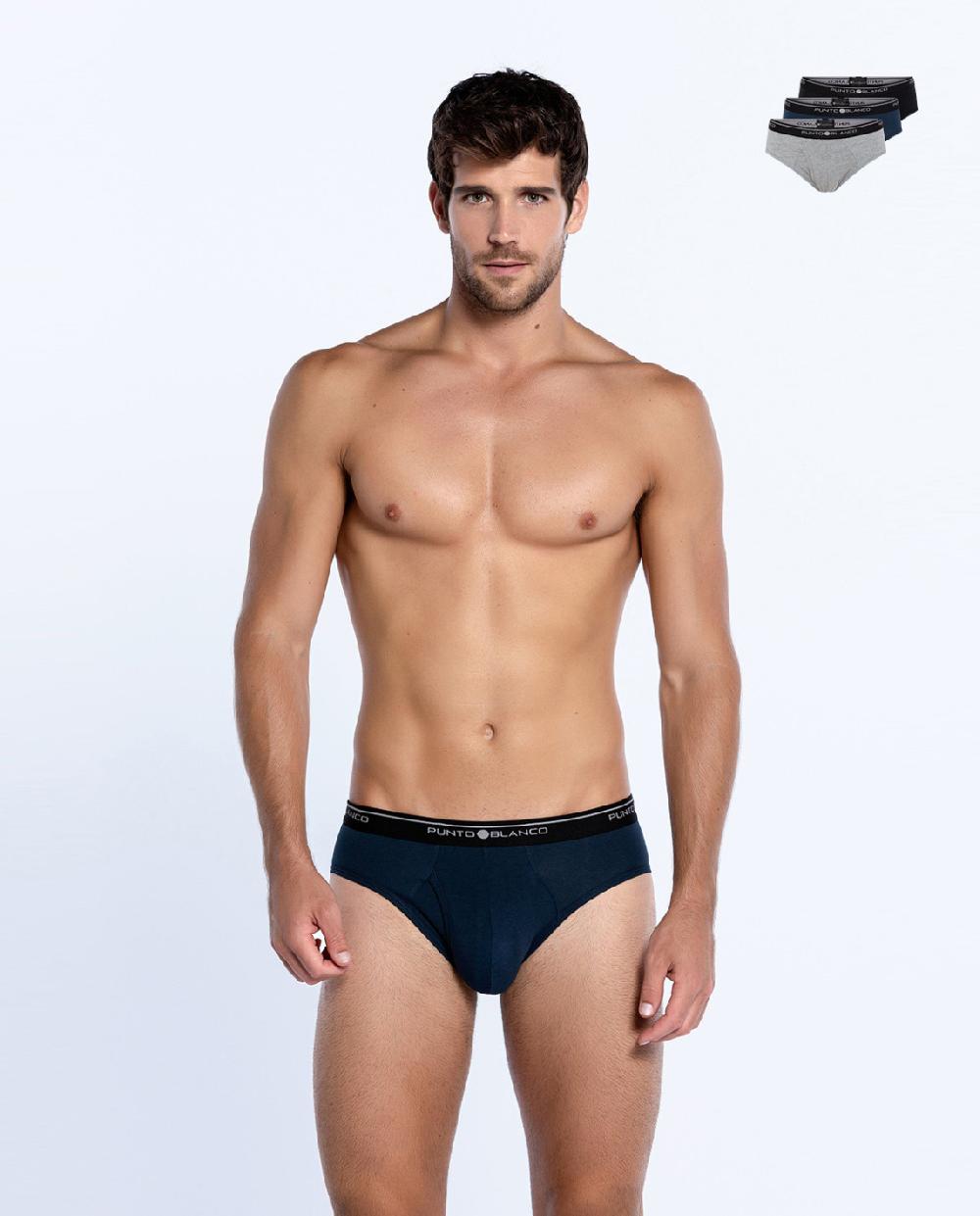 Punto Blanco Pack De 3 Slips Basix Con Abertura