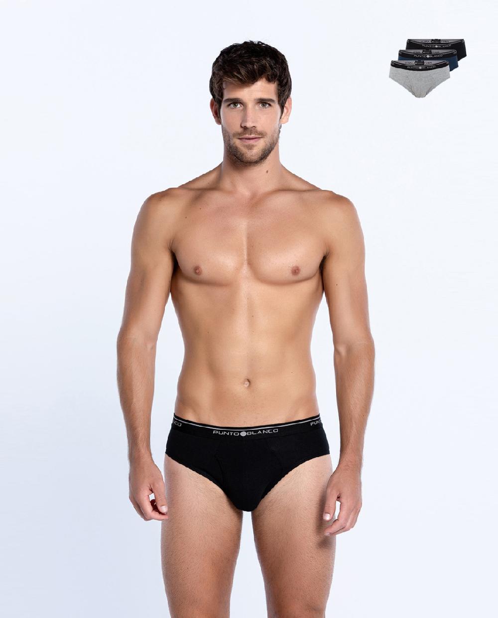 Punto Blanco Pack De 3 Slips Basix Con Abertura