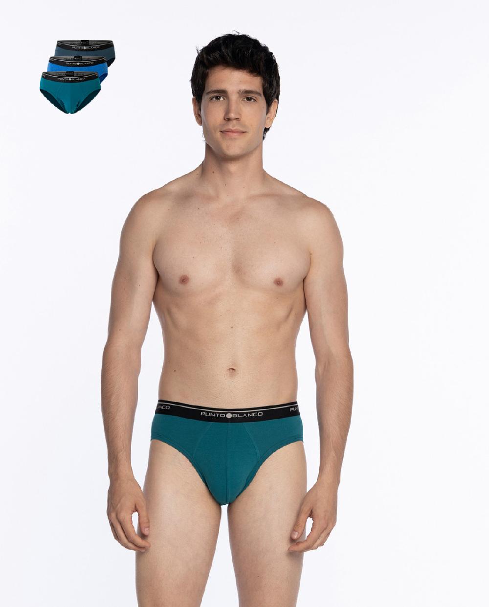 punto blanco Pack de 3 Slips Basix