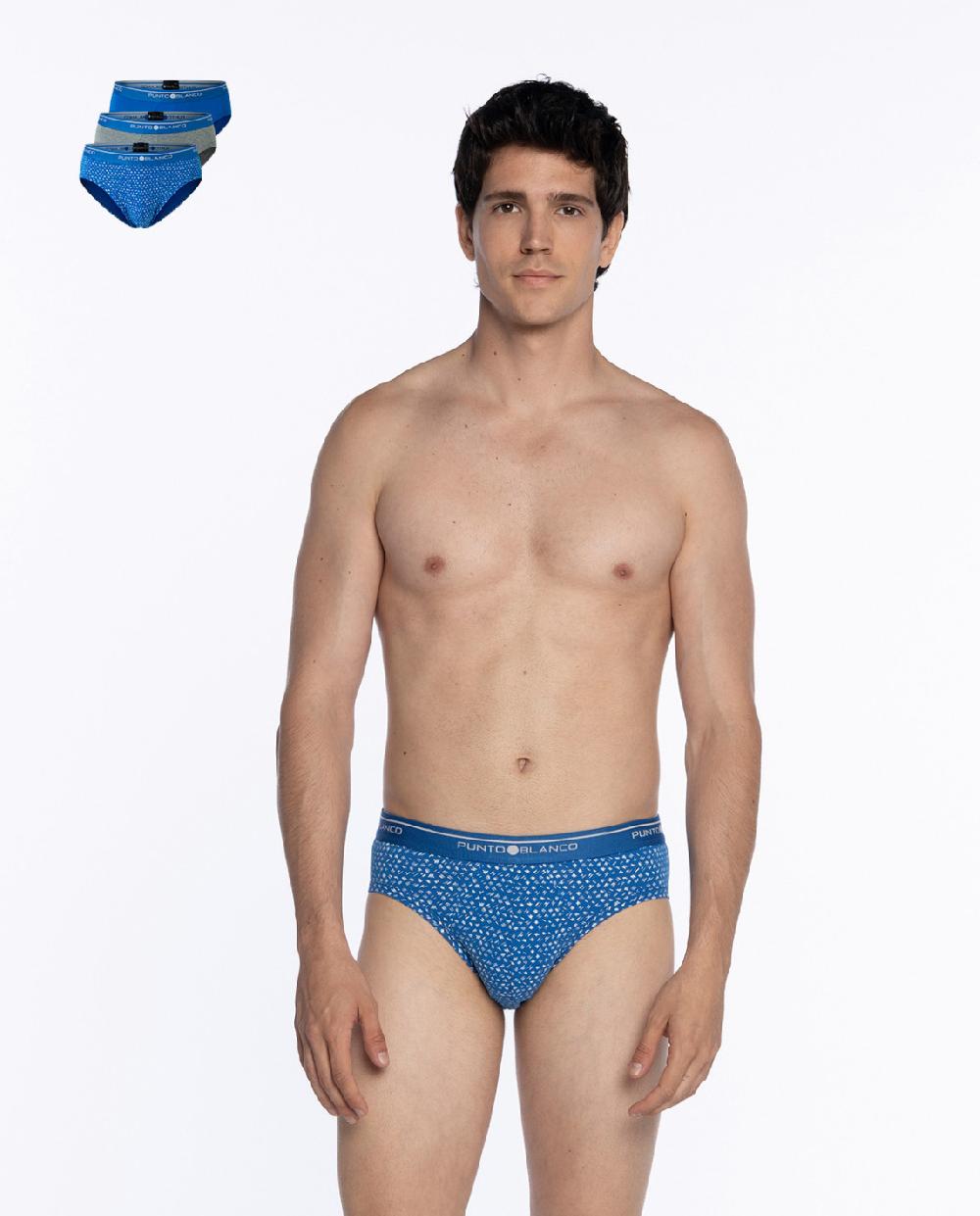 punto blanco Pack de 3 Slips Basix