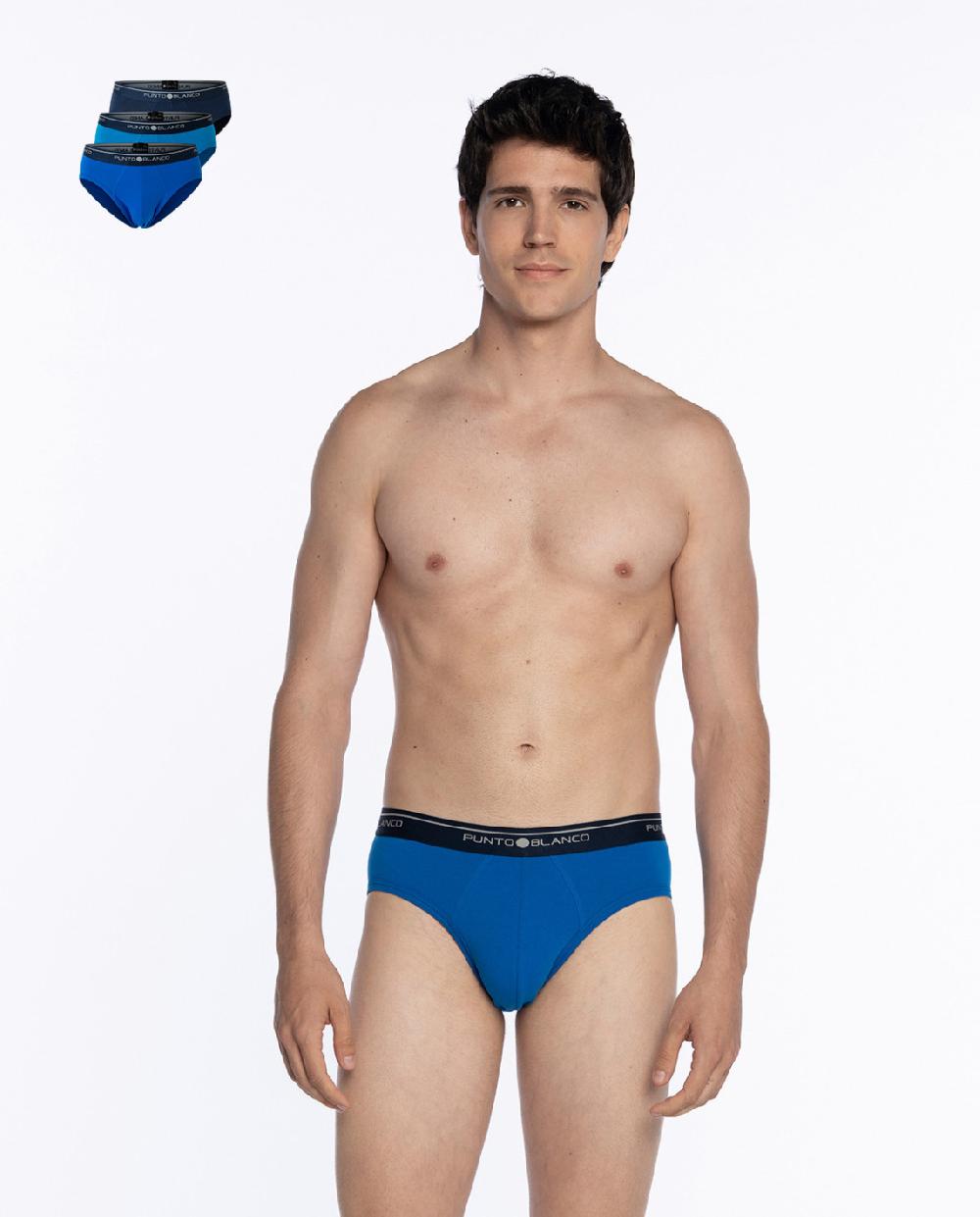 punto blanco Pack de 3 Slips Basix