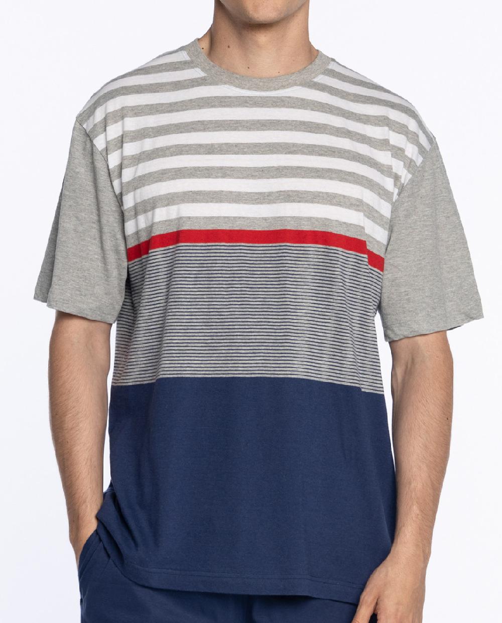 Punto Blanco Pijama Corto De Algodón Crimson