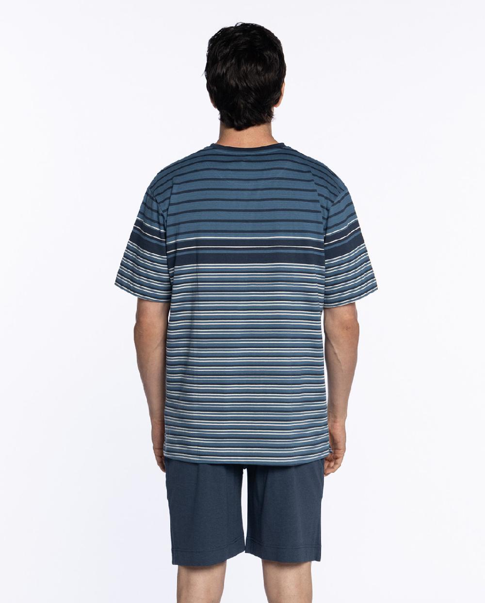 Punto Blanco Pijama Corto De Algodón Deep