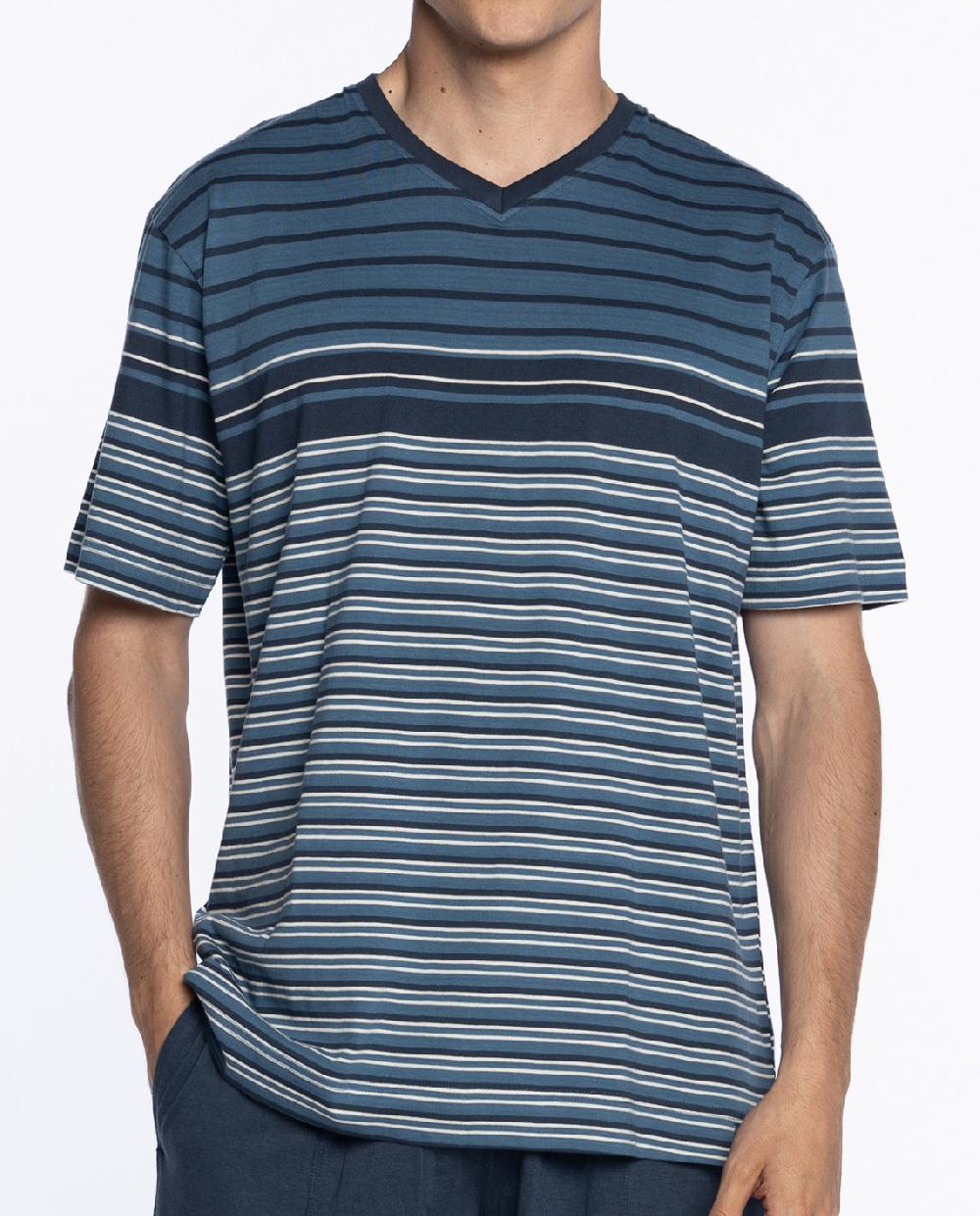 Punto Blanco Pijama Corto De Algodón Deep