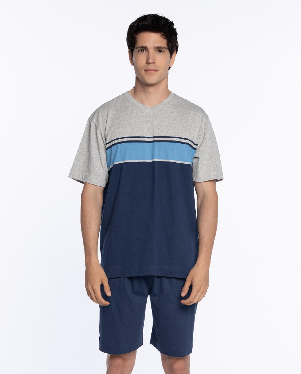 punto blanco Pijama corto de algodón Moonlight