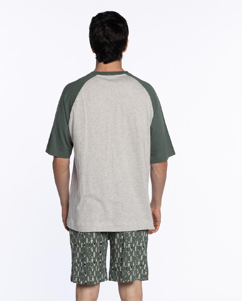 Punto Blanco Pijama Corto De Algodón Treetop