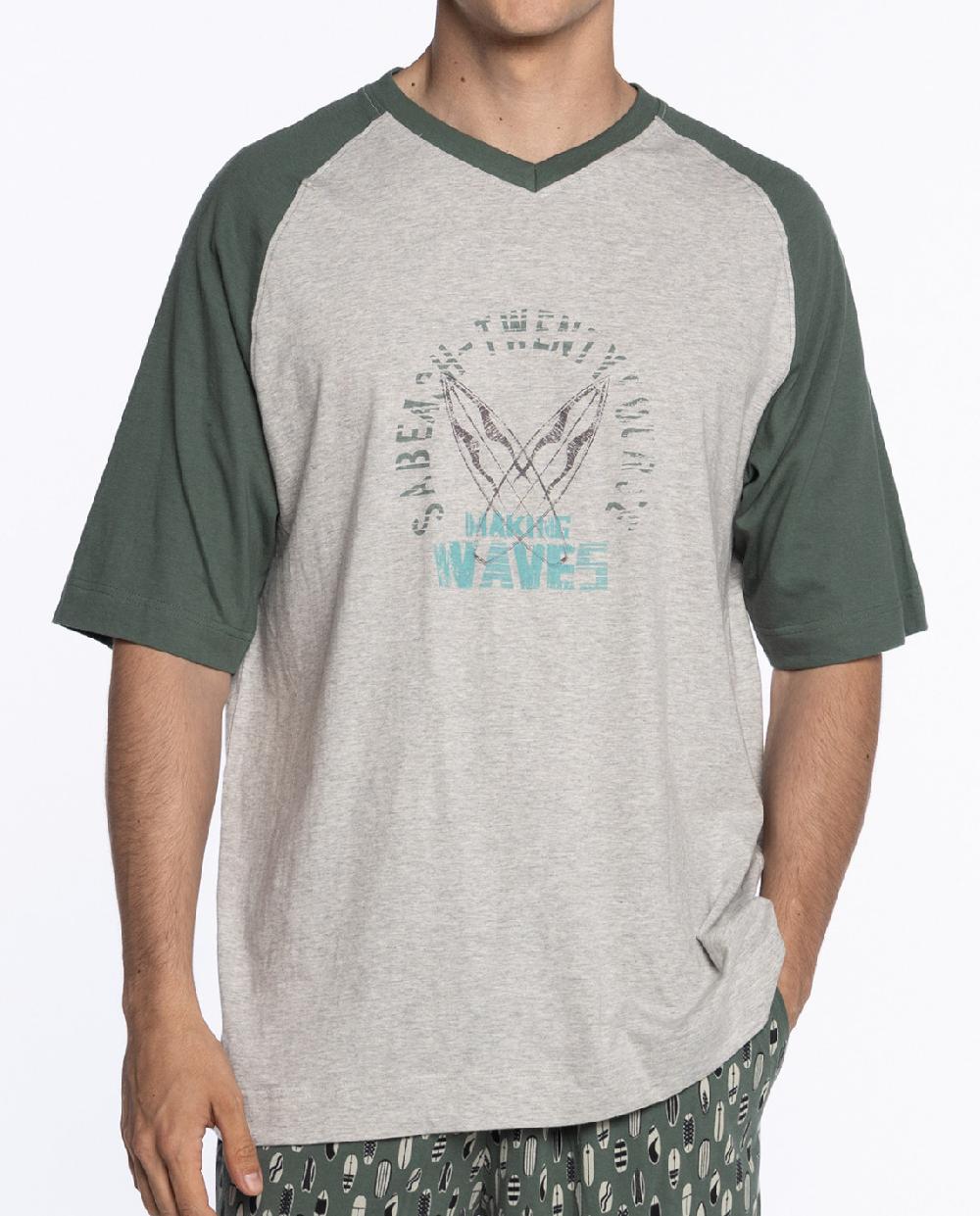 Punto Blanco Pijama Corto De Algodón Treetop