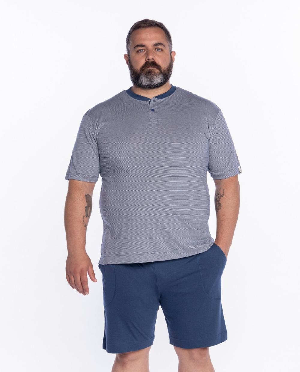 punto blanco Pijama corto de bambú Bionix