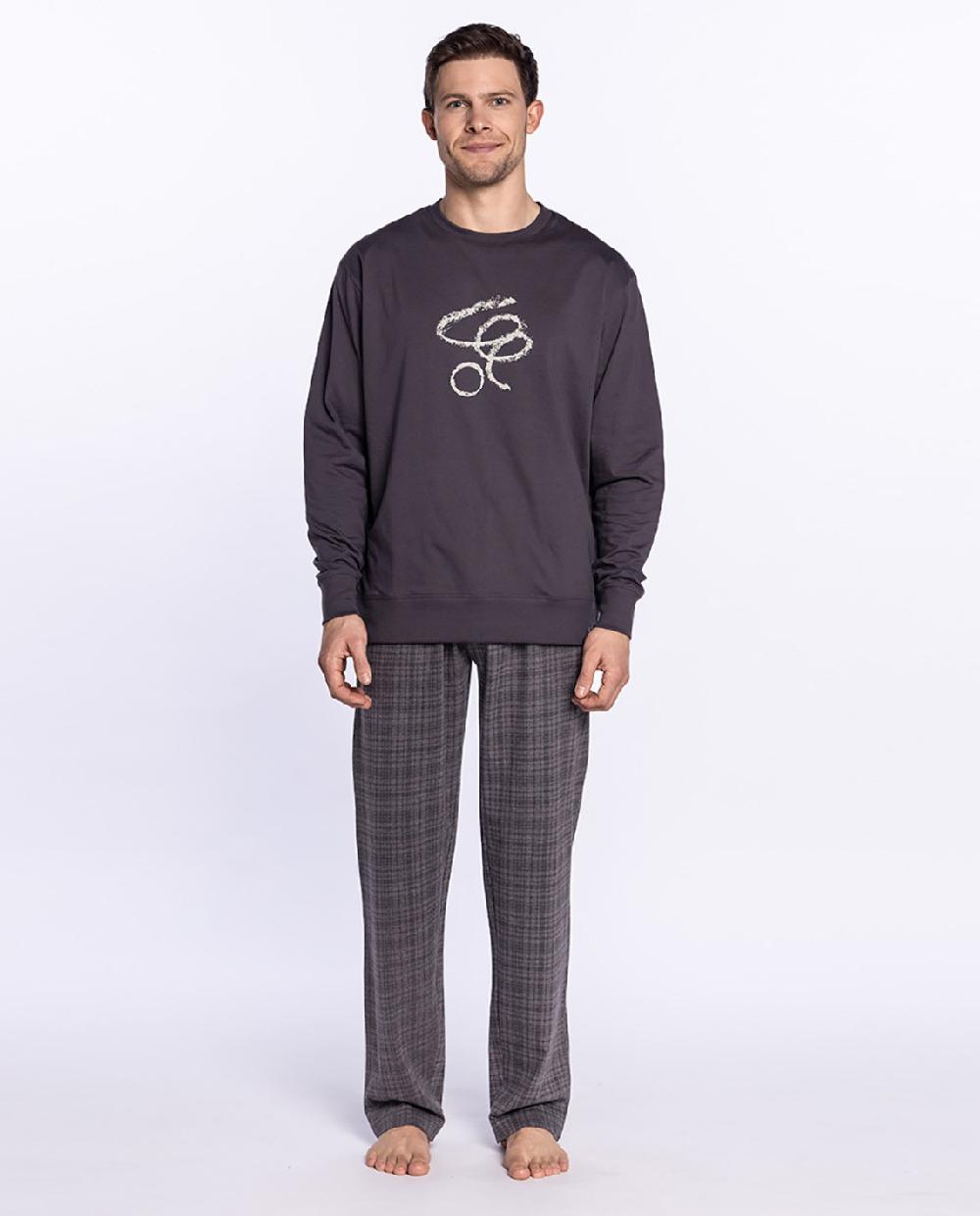 punto blanco Pijama largo de algodón Frosty