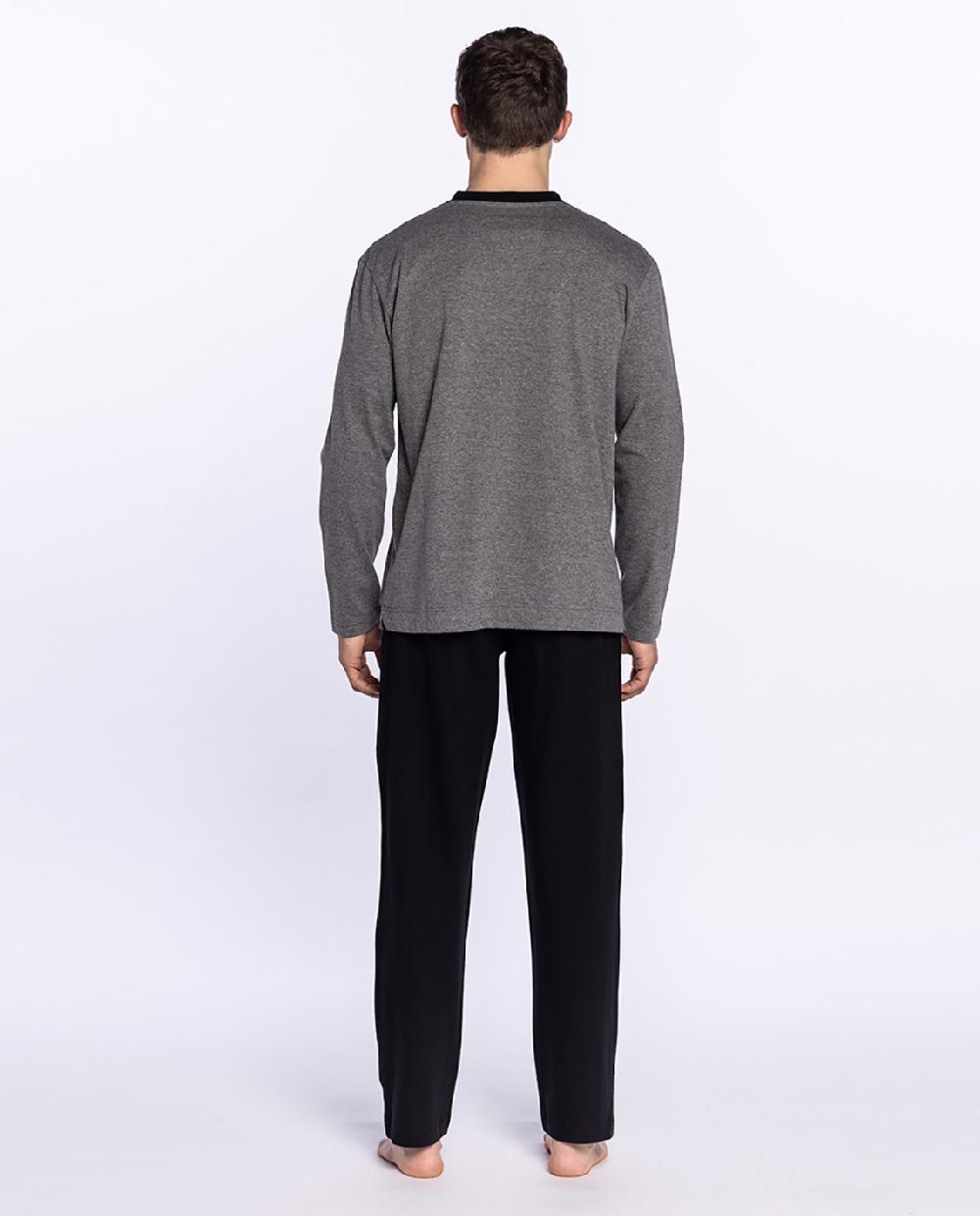 Punto Blanco Pijama Largo De Algodón Stormy