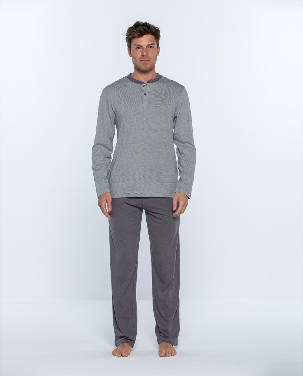 Punto Blanco Pijama Largo De Bambú Bionix