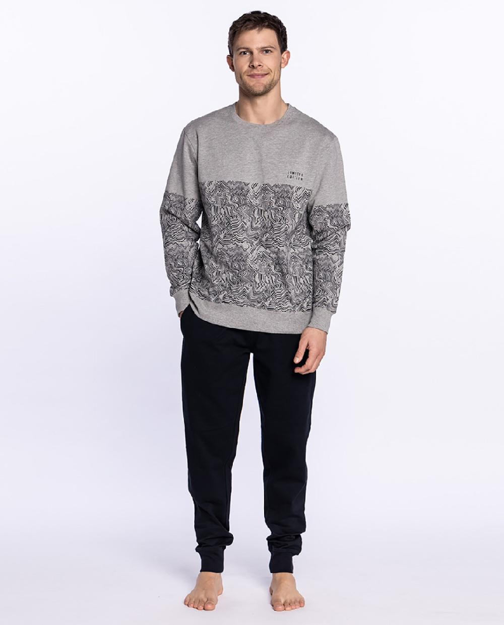 punto blanco Pijama largo de felpa Rainy