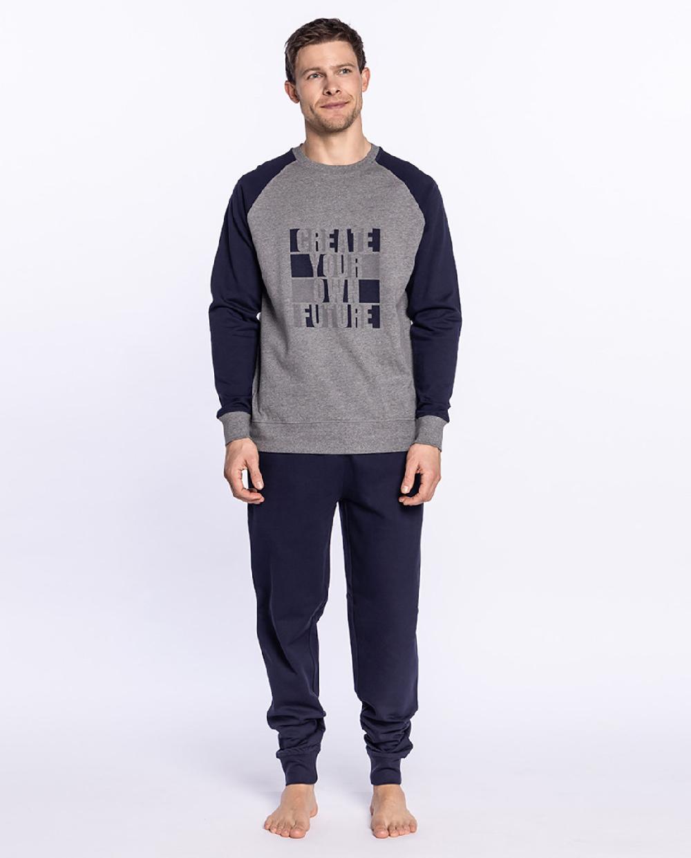 punto blanco Pijama largo de felpa Snowy