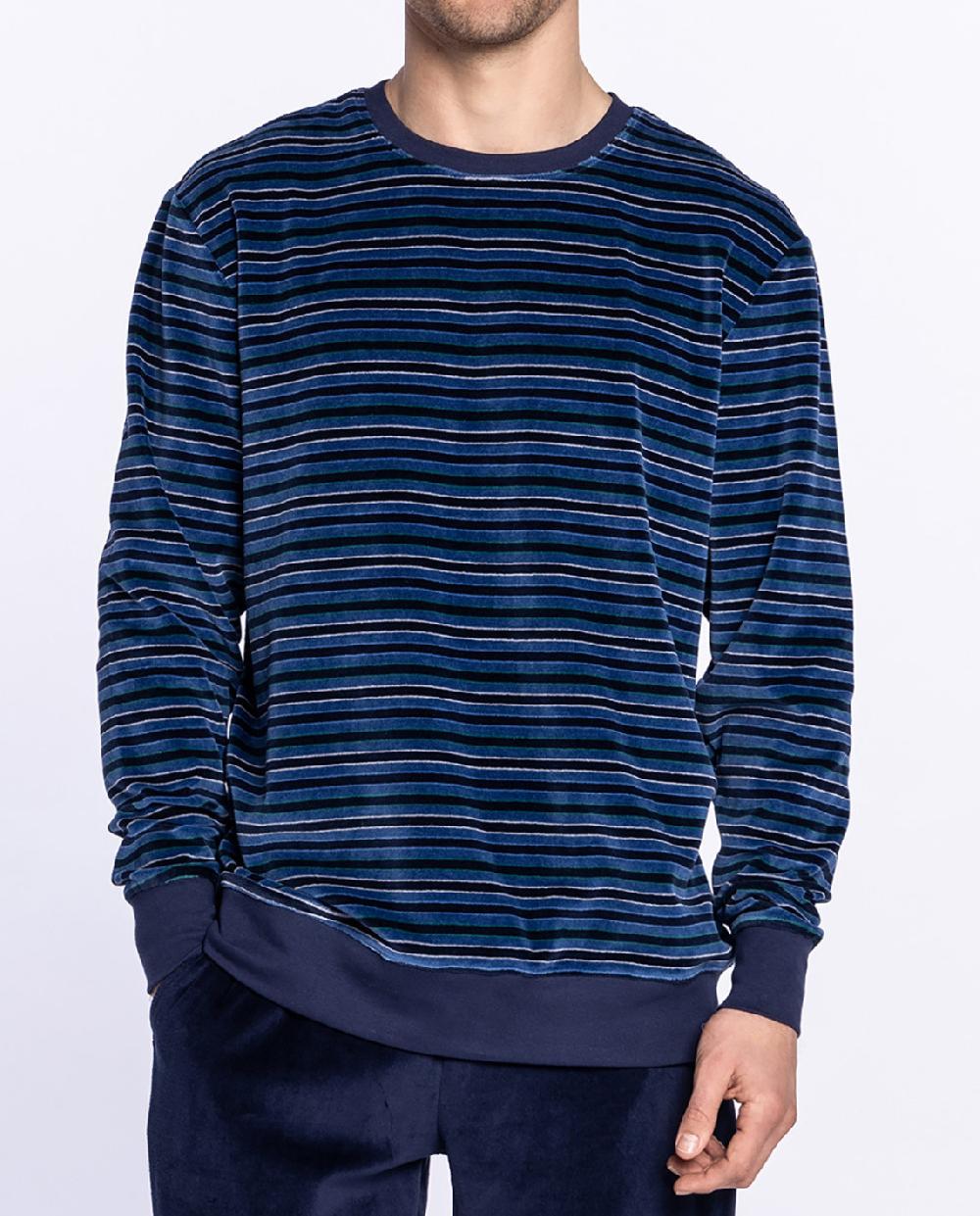 Punto Blanco Pijama Largo De Terciopelo Icy