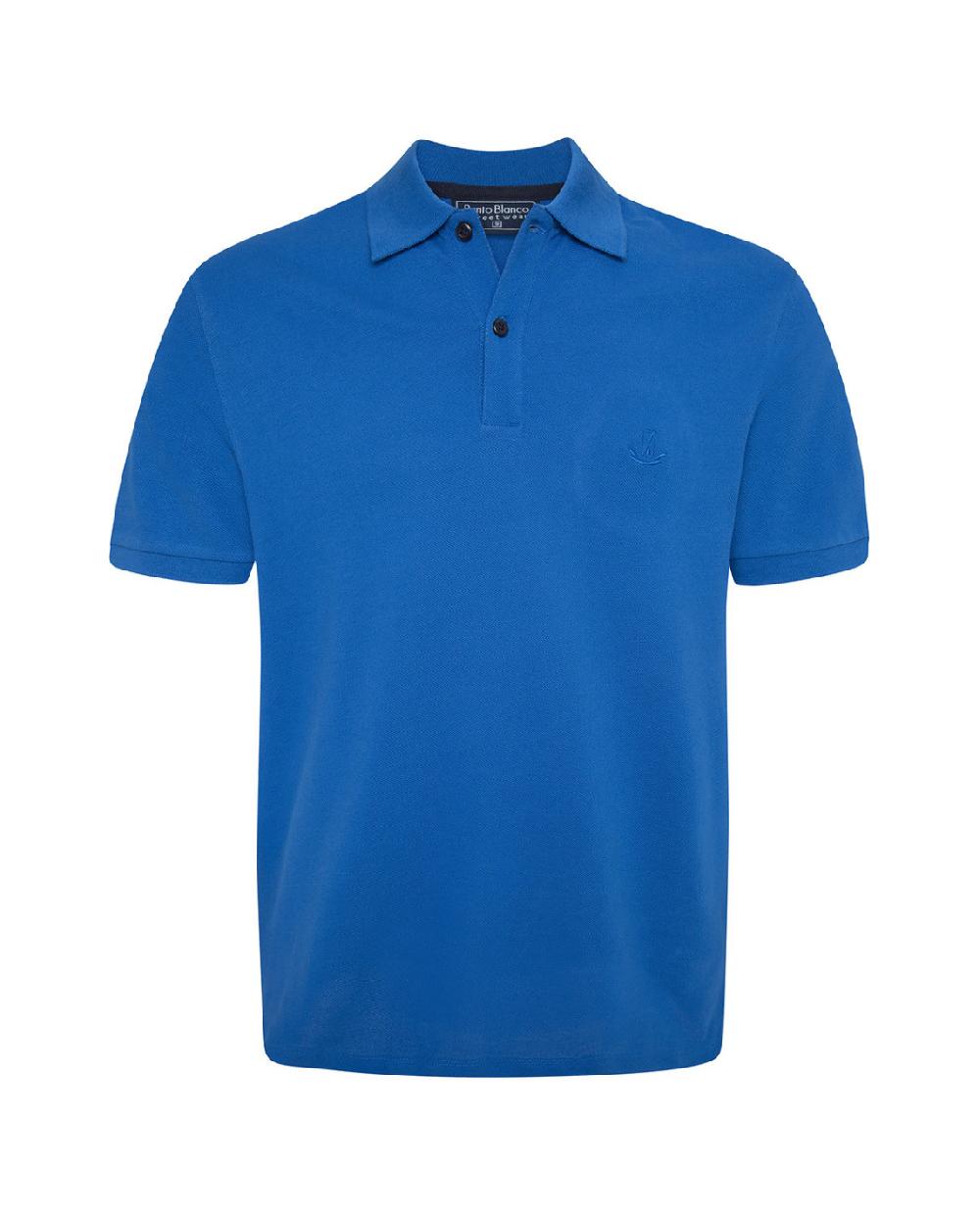 punto blanco Polo algodón manga corta