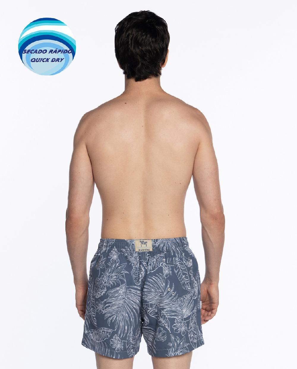 Punto Blanco Short Estampado Brasil. Paradise