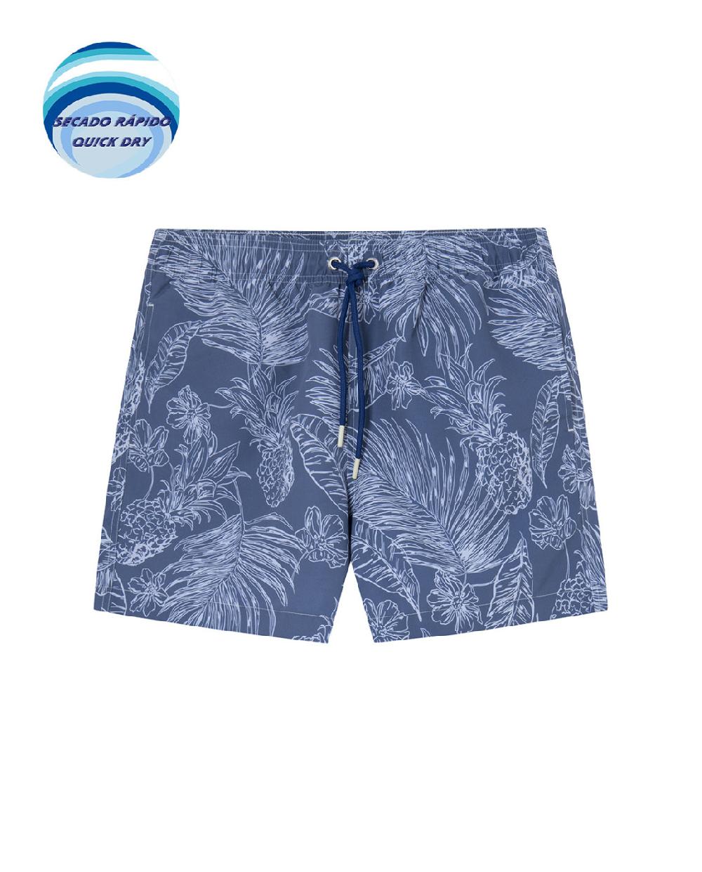 Punto Blanco Short Estampado Brasil. Paradise