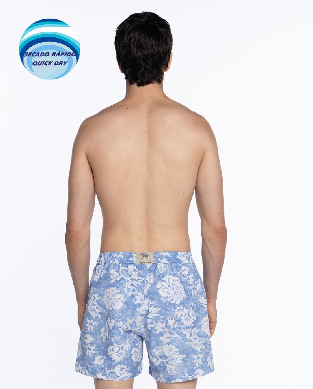 Punto Blanco Short Estampado De Flores. Paradise