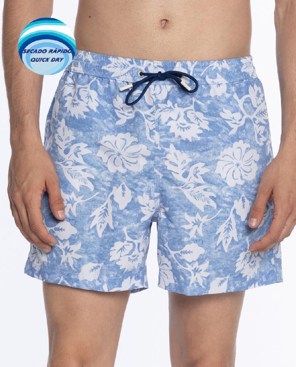 Punto Blanco Short Estampado De Flores. Paradise