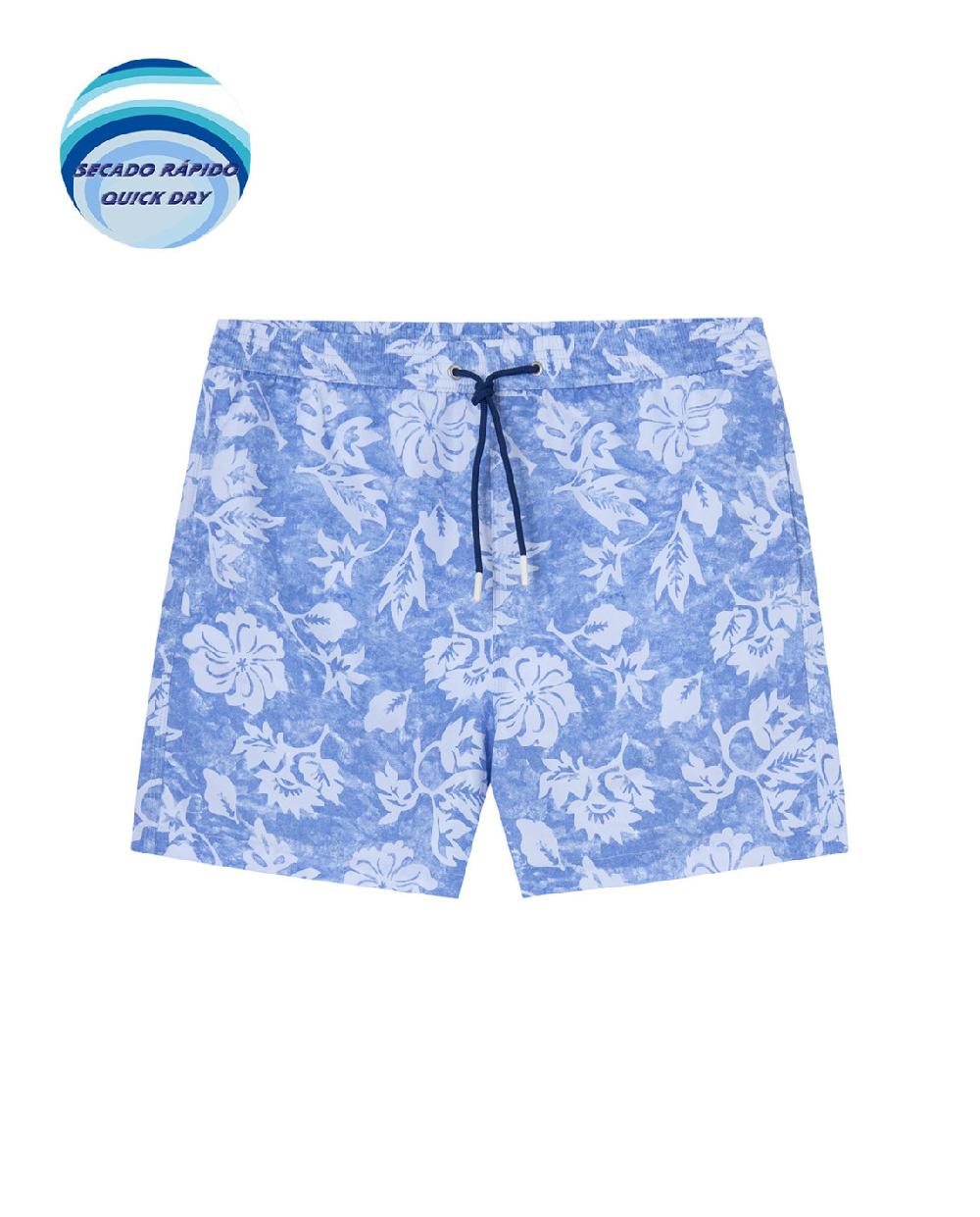 Punto Blanco Short Estampado De Flores. Paradise