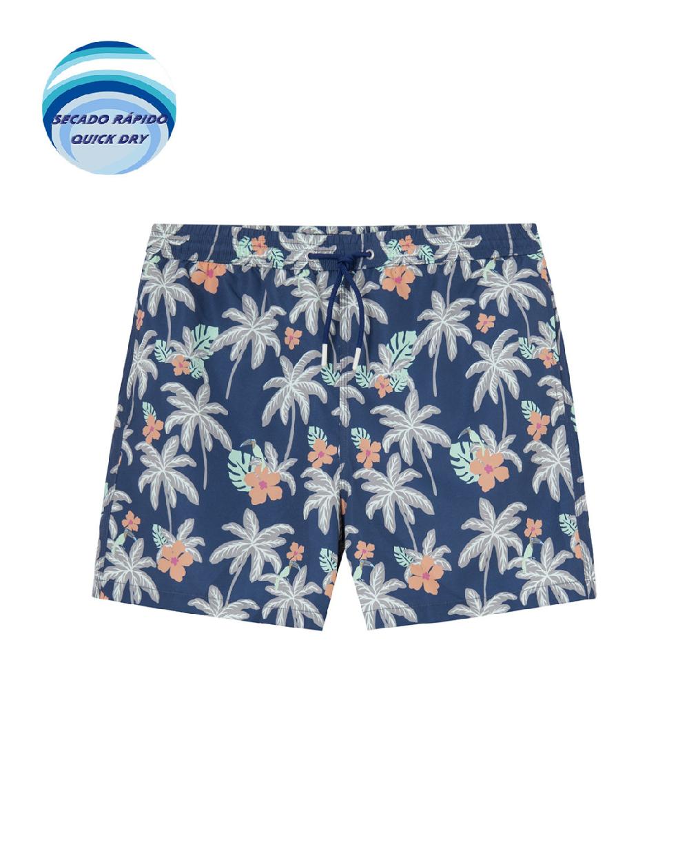 Punto Blanco Short Estampado Tropical. Paradise
