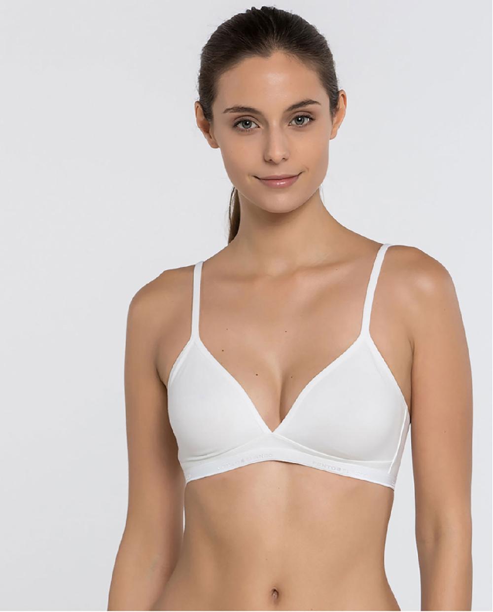 punto blanco Sujetador sin foam Basix