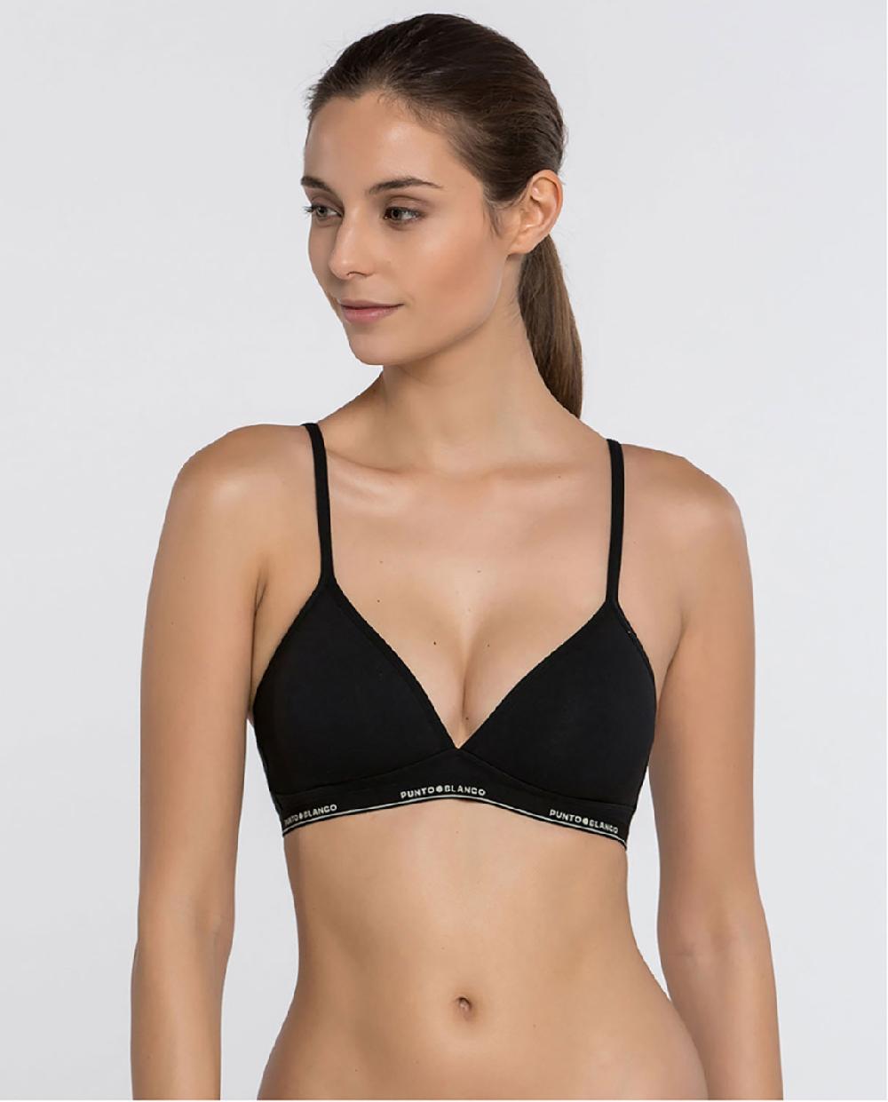 punto blanco Sujetador sin foam Basix