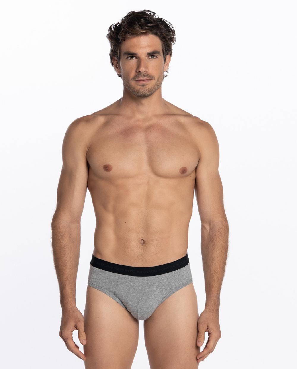 punto blanco Slip de algodón supima y micromodal - Luxury