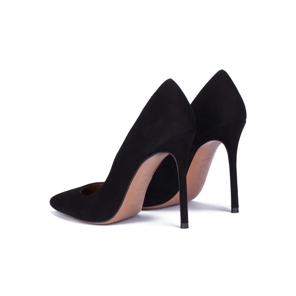 Pura López Zapatos De Salón Con Tacón Alto En Ante Negro