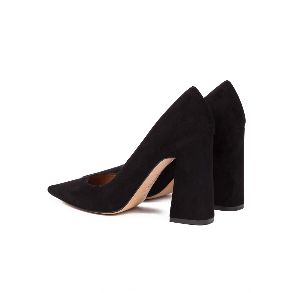 Pura López Zapatos De Salón De Tacón Alto En Ante Negro