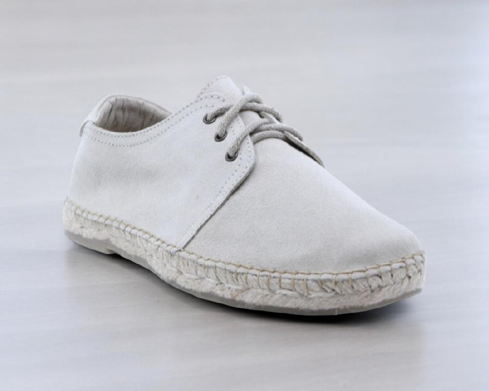 Raquel Perez Alpargata Esparto Bigaro Ante Crudo Hombre