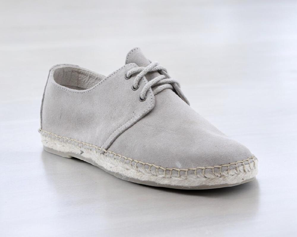 Raquel Perez Alpargata Esparto Borgia Humo Beige Hombre