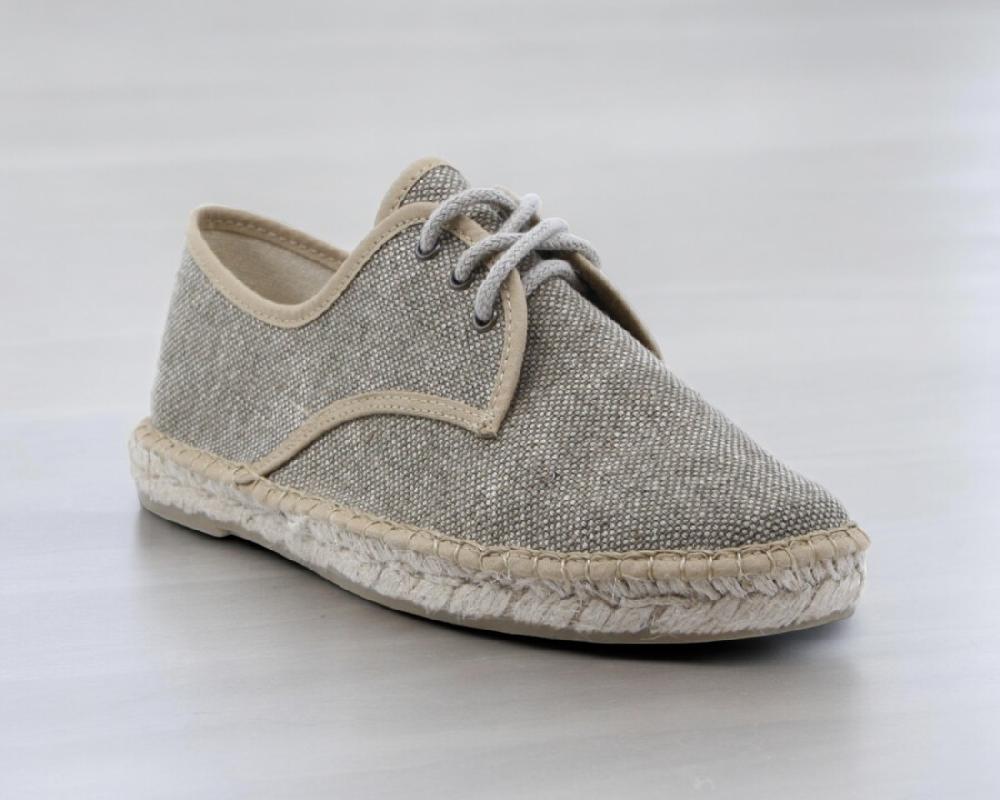 Raquel Perez Alpargata Esparto Borgia Rafia Crudo Hombre