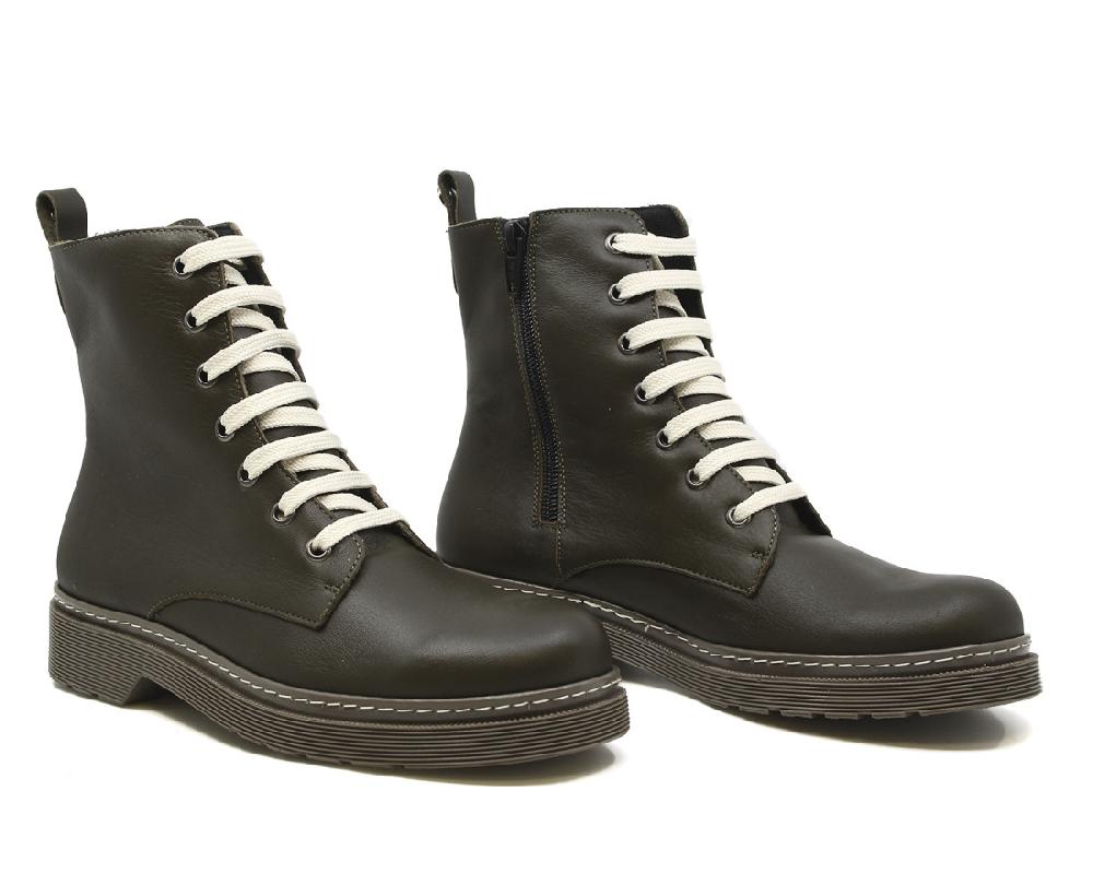 Raquel Perez Bota Militar Asti Kaki Mujer